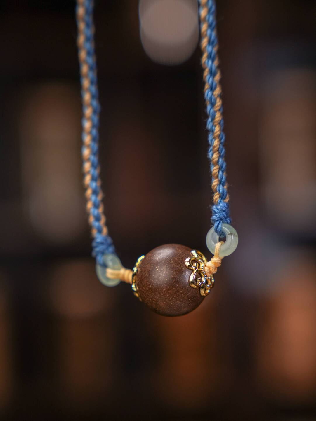 Herbal Necklace - Single Incense Bead Necklace