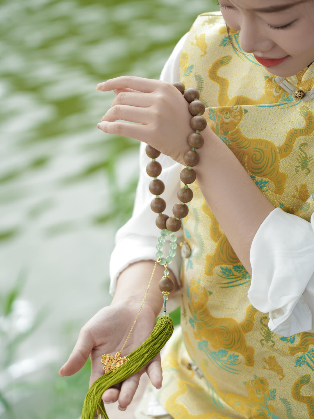 Herbal Bracelet - Jasmine Green Tea Fragrance