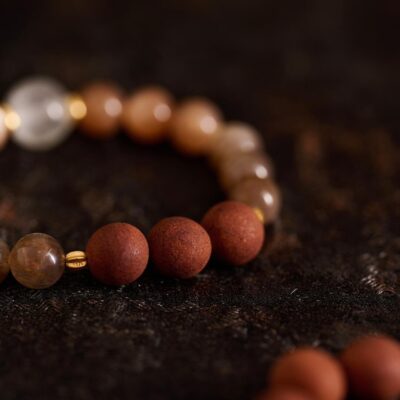 Herbal Crystal Bracelet - Slumbering in Grace (Multi Medicinal Scented Beads)