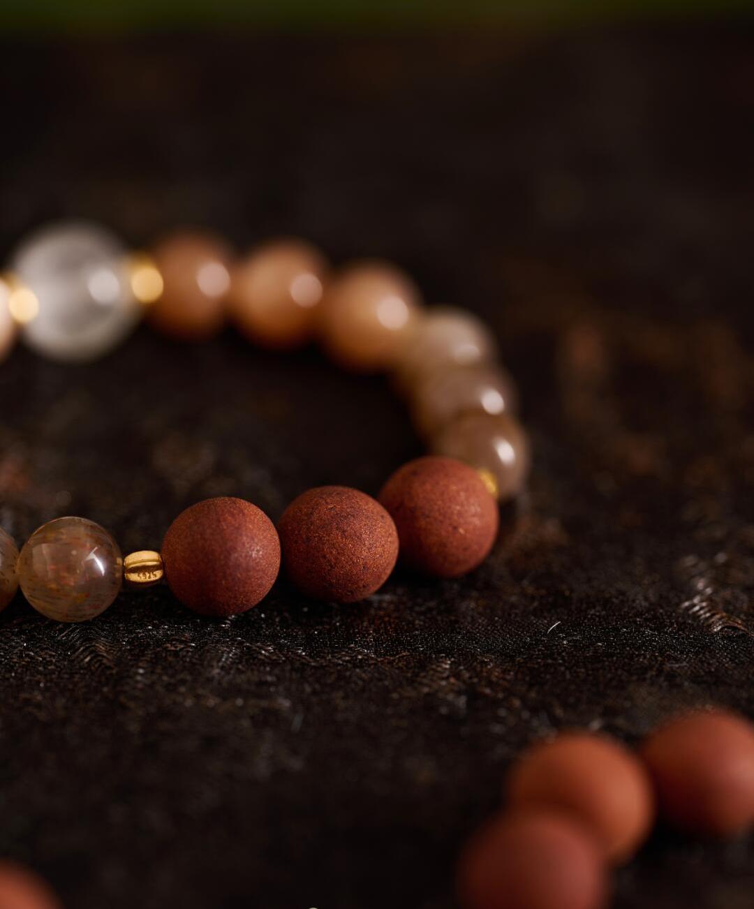 Herbal Crystal Bracelet - Slumbering in Grace (Multi Medicinal Scented Beads)