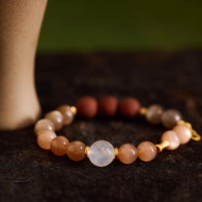 Herbal Crystal Bracelet - Slumbering in Grace (Multi Medicinal Scented Beads)