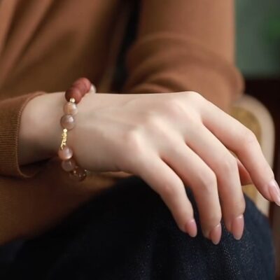 Herbal Crystal Bracelet - Slumbering in Grace (Multi Medicinal Scented Beads)